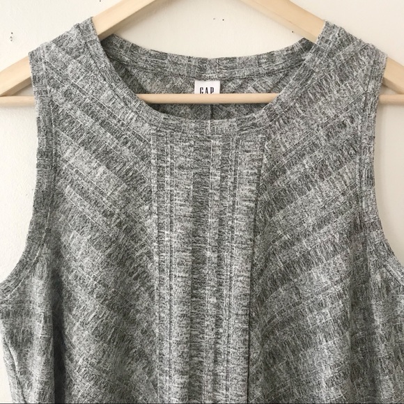 GAP Softspun Light Grey Marle Sleeveless Top Large - Picture 2 of 7